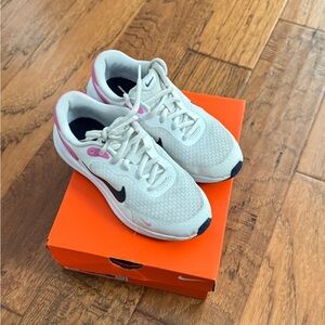 Nike REVOLUTION 7 (gs) Kids White Pink Black Athletic Sneakers